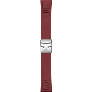 Dark Red Cut-to-Fit Rubber Strap, 24 mm, FPX.2406.32Q.K