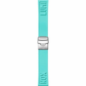 Teal Cut-to-Fit Rubber Strap, 24 mm, FPX.2406.42Q.K