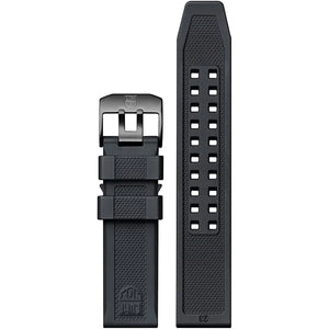 Black 23mm Rubber strap for Navy SEAL Series