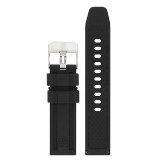 Black 23mm Rubber strap for Navy SEAL Series